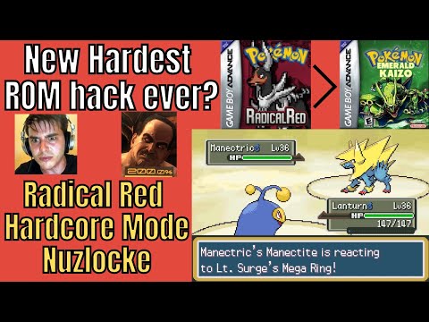 New Hardest ROM hack?! Can you beat Pokemon Radical Red Hardcore Mode Nuzlocke? First attempt