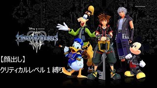【顔出し】キングダムハーツ３　レベル１クリティカル   part2【初見様歓迎】