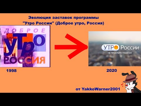 Эволюция заставок программы "Утро России" (1998 - н. в.)