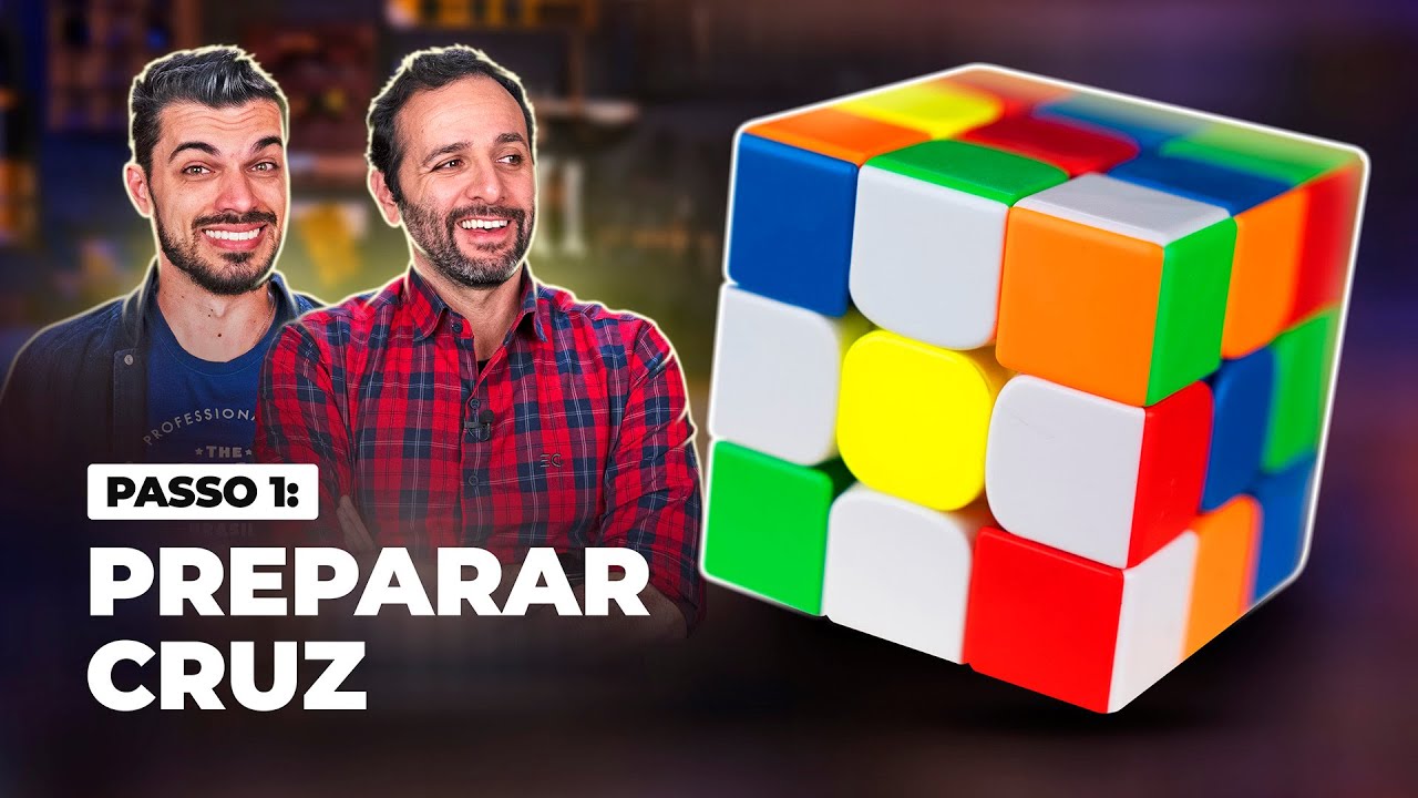 COMO montar um CUBO MÁGICO - Passo 1: Preparar a cruz branca