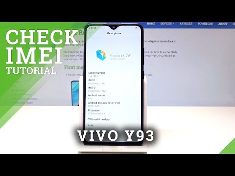 How to Locate IMEI Number in VIVO Y93 - IMEI Number Status