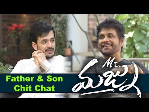 Nagarjuna and Akhil Akkineni Chit Chat About Mr Majnu