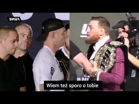 Krycha UFC vs Conor Mcgregor F2F (Ostra wymiana słów)