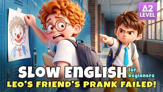 Leo and His Friend Pranked Each Other All Day... What Was Going On?! | Slow English Listening (A2)
