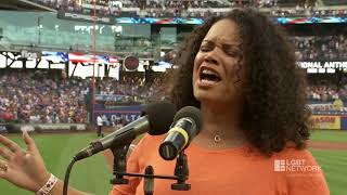 2018 Pride Night at Citi Field | Kimberley Locke performs the National Anthem | LGBT Network