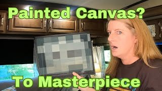 RV Decor - Painting Dupes Tutorial using Dollar Tree Canvases and Thrift Store Frames