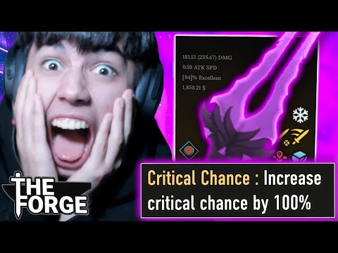 Crafting 100% CRIT Sword In The Forge! (BEST DPS)