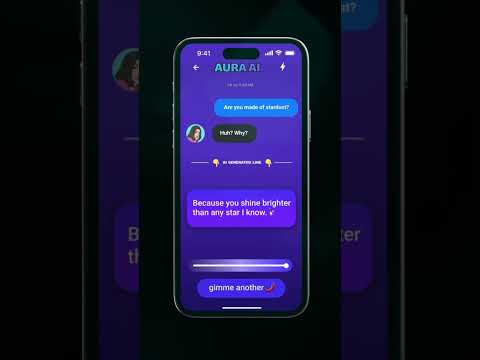 Aura AI – Flirty AI App Promo Video | 13s Chatbot Ad for Mobile & Social | baseTOP