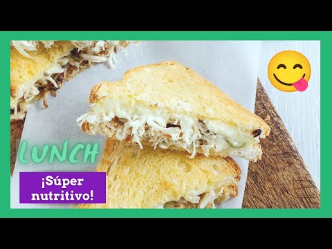 Cómo preparar SANDWICH DE POLLO DESMENUZADO? 🥪 sazonado y muy rico
