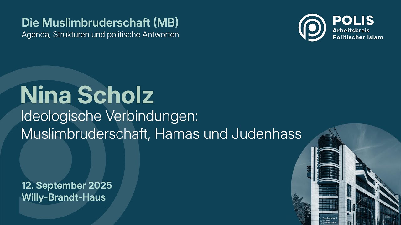 »Ideologische Verbindungen: MB, Hamas und Judenhass« | Vortrag von Nina Scholz im Willy-Brandt-Haus