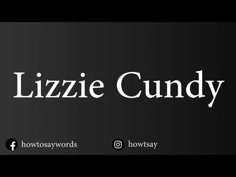 How To Pronounce Lizzie Cundy