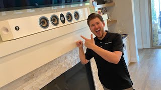 Video thumbnail for Focal 302 and 301 on wall speaker! QUICK OVERVIEW. Great performance. by Dreamedia Home Theater