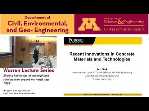 Warren Lecture Series - Jan Olek (Oct 25, 2019)