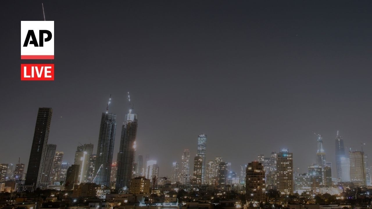 Video | LIVE: Tel Aviv and Jerusalem skylines as Iran war continues