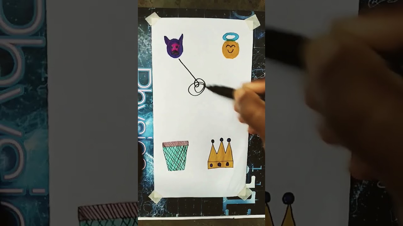 Devil And Angel 👿😇#shorts #art #trending