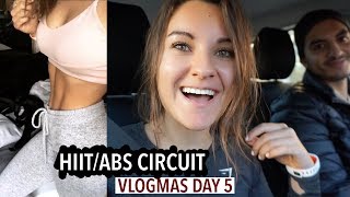 HIIT/ABS Workout | VLOGMAS DAY 5