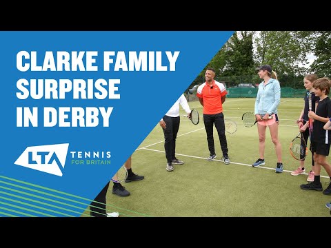 When the Clarkes surprised tennis mad family in Derby