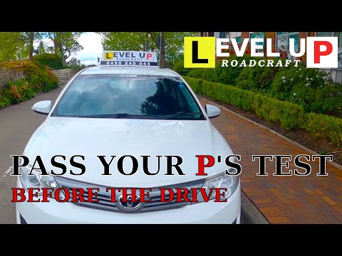 Pass P's Driving Test Australia & NSW - Before the Drive