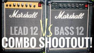 Video thumbnail for Classic Marshall COMBO Shootout - Bass 12 Vs Lead 12 by Johan Segeborn