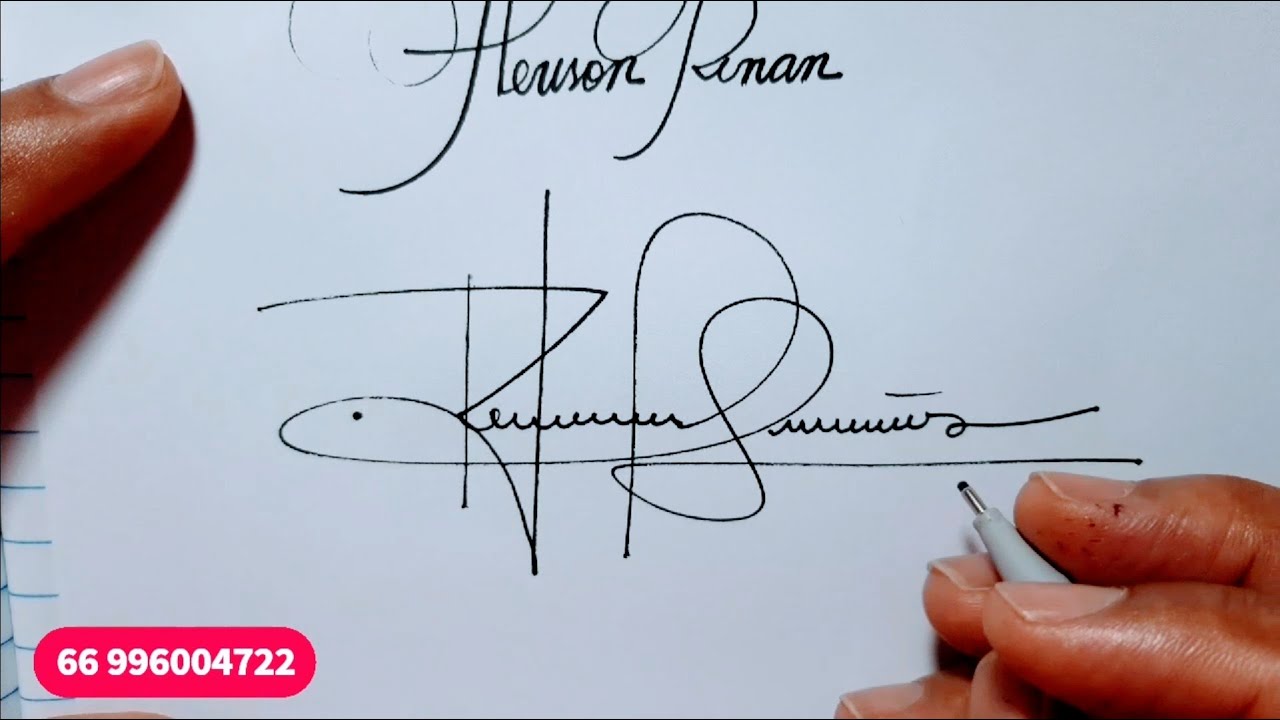 Como Criar uma Assinatura Única e Impactante. Diferença de assinatura e rubrica. NÚMERO: 66996464722