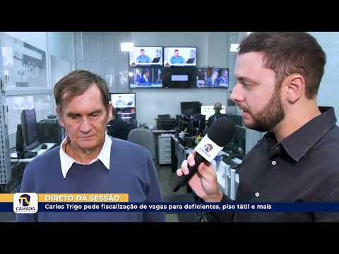 Carlos Trigo pede fiscalização de vagas para deficientes, piso tátil e mais ?? 