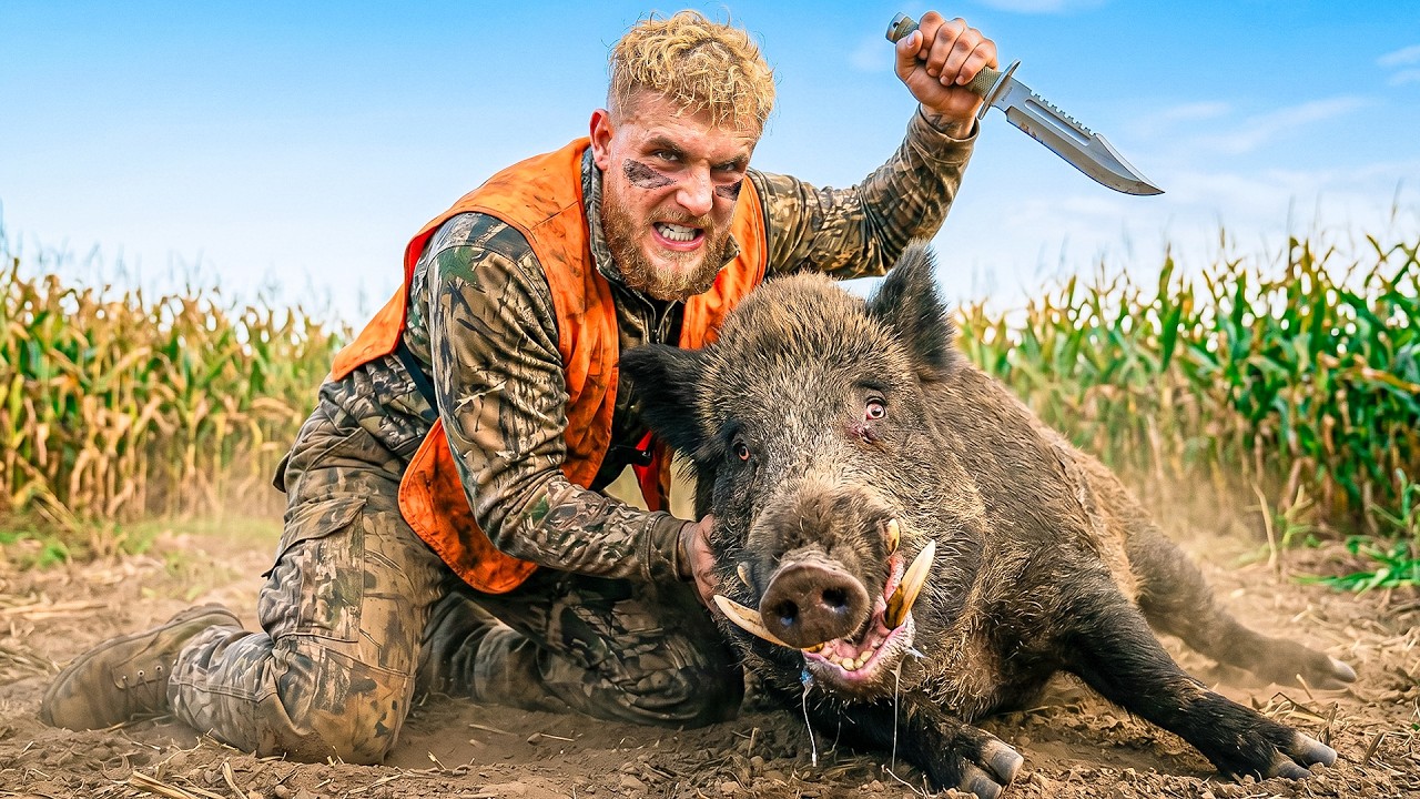 Giant Hog Hunting with Thermal Night Vision (insane)