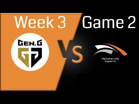 2020 LCK Week 3 - GEN vs HLE Game 2