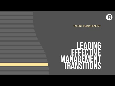 Leading Effective Management Transitions
