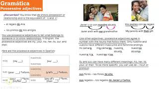 Spanish 1 - Ch. 5A Grammar & Review