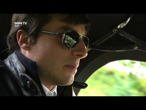 DTM Fahrer Bruno Spengler fährt den historischen BMW 328.