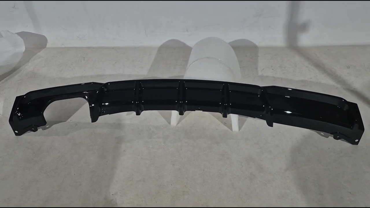 BMW 3 серия F30/F31 2012-2019 гг. Задний диффузор под односторонний двойной выхлоп (для M-Sport, ABS) Video 1