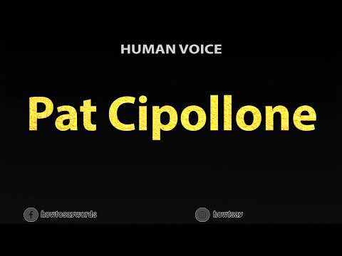How To Pronounce Pat Cipollone
