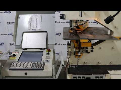 Geka Hydracrop SD 110/180 CNC Deep Throat Dual Cylinder Ironworker, 180 Ton