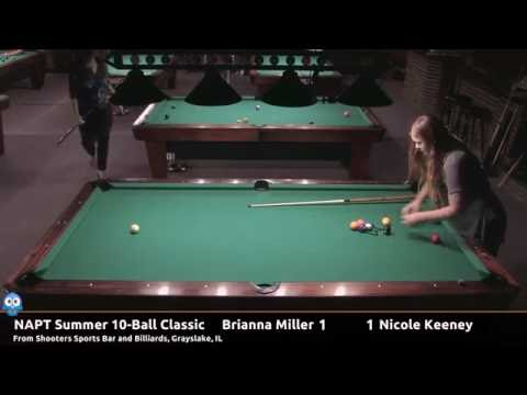 Briana Miller vs Nicole Keeney - NAPT 2016 Summer 10-Ball Classic