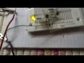 NOT GATE with one Transistor BC547-NPN 