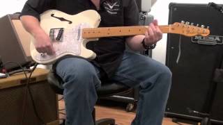 Video thumbnail for Fender® American Vintage 69 Thinline Telecaster® in Olympic White by musicglryinc