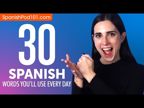 30 Spanish Words You'll Use Every Day - Basic Vocabulary #43