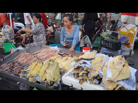 Early Morning Cambodian Vegetable Market Tours - Chbar Ampov Vegetable & Fish Market In The Morning