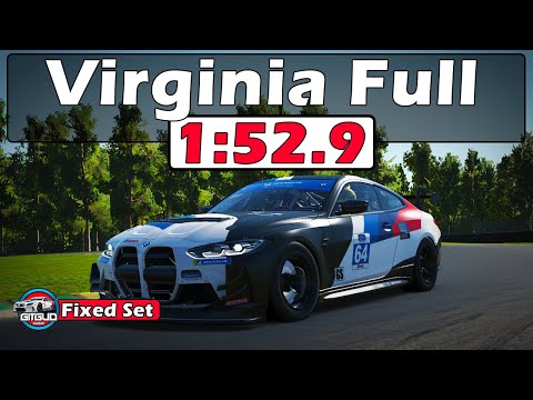 iRacing BMW M4 GT4 Virginia International Raceway Track Guide - 1:52.9