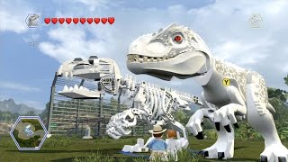 LEGO Jurassic World - All Playable Characters, Dinos & Vehicles Unlocked | Free Roam Gameplay [HD]