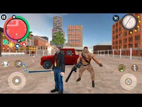 Rope Hero Vice Town Game | Stone BD 100 Fight Town Tank Robot | Rope Hero Vs Mad Villain Gameplay
