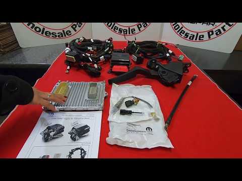 DODGE 5.7 345 Hemi Late Model Plug N Play Unlocked PCM and wiring Harness.