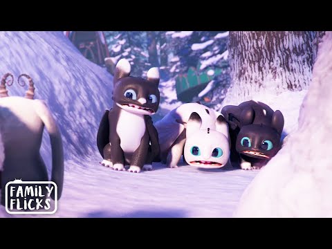 Toothless's Baby Dragons | How to Train Your Dragon: Homecoming (2019) | Family Flicks