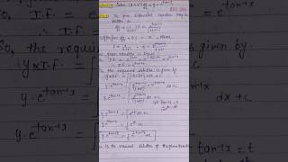 Solution of linear differential equation