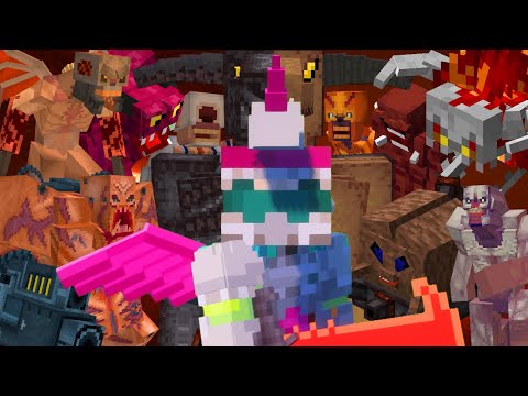 I'm in the WORST nether in the world on Minecraft (DOOM)!!