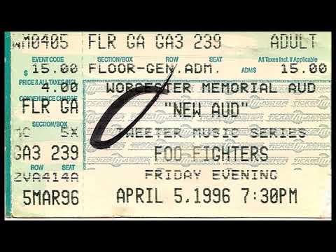 Foo Fighters - Live at Worcester Memorial Auditorium, Worcester, MA - 04/05/1996 (AUDIO)