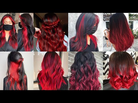 30 Winter Hair Color Ideas Black Hair And Red...