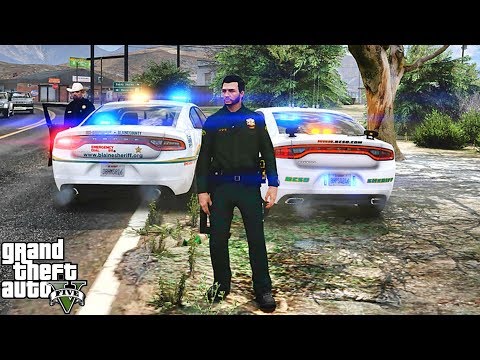 GTA 5 MODS LSPDFR 1008 - GRAPESEED PATROL!!! (GTA 5 REAL LIFE PC MOD)