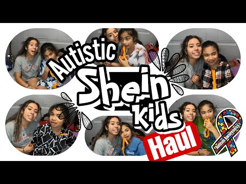 Autistic non verbal girl SHEIN KIDS try on haul! **so cute** Autism life with Ashy