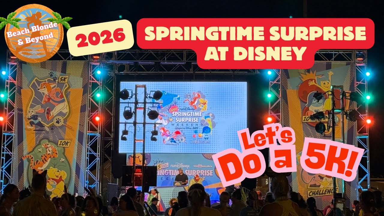 runDisney Springtime Surprise 5K 2026 | Full Race Experience, Characters, Medals